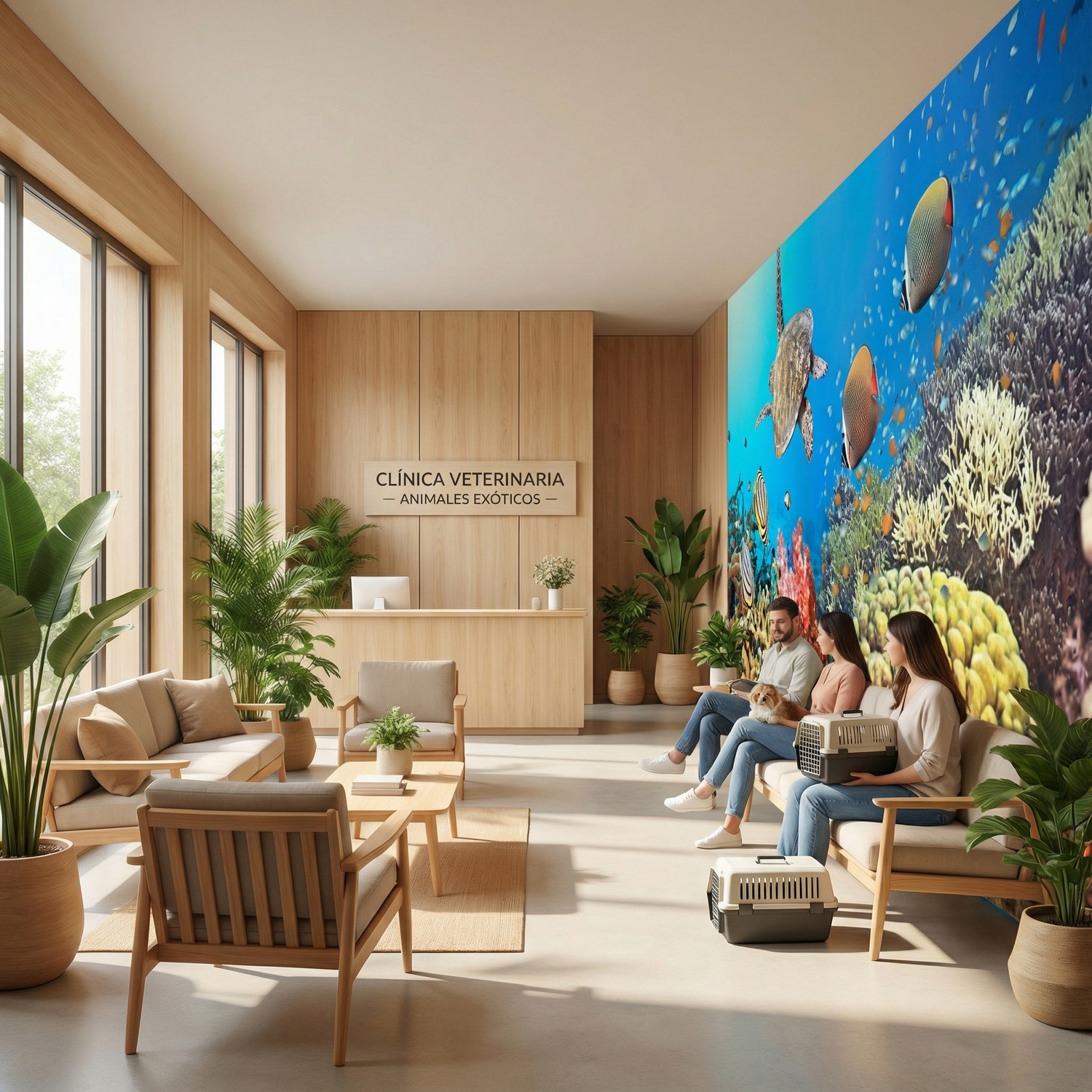 Fotomurales: Panor&aacute;mica bajo el mar