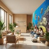 Fotomurales: Panor&aacute;mica bajo el mar 11