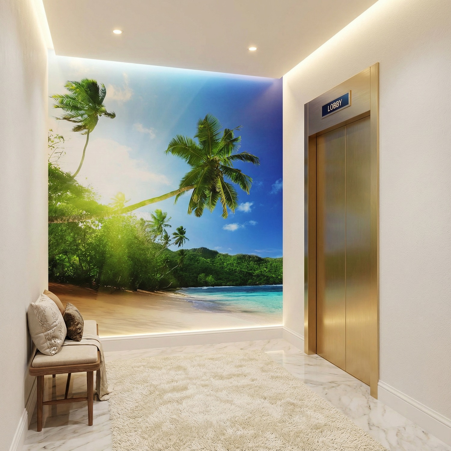 Fotomurales: Playa cubana