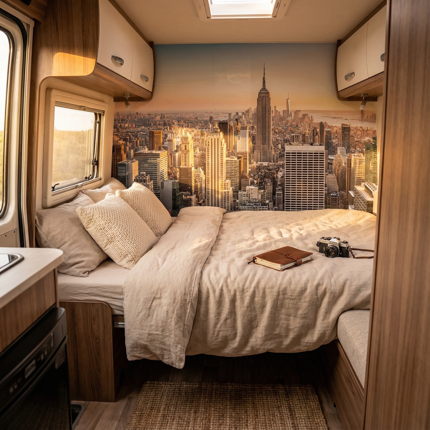 Fotomurales: Centro de Manhattan al atardecer