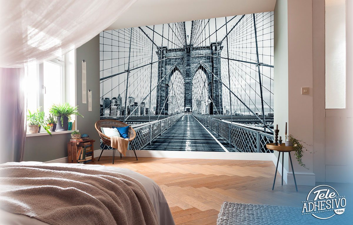 Fotomurales: Atravesando el Puente de Brooklyn