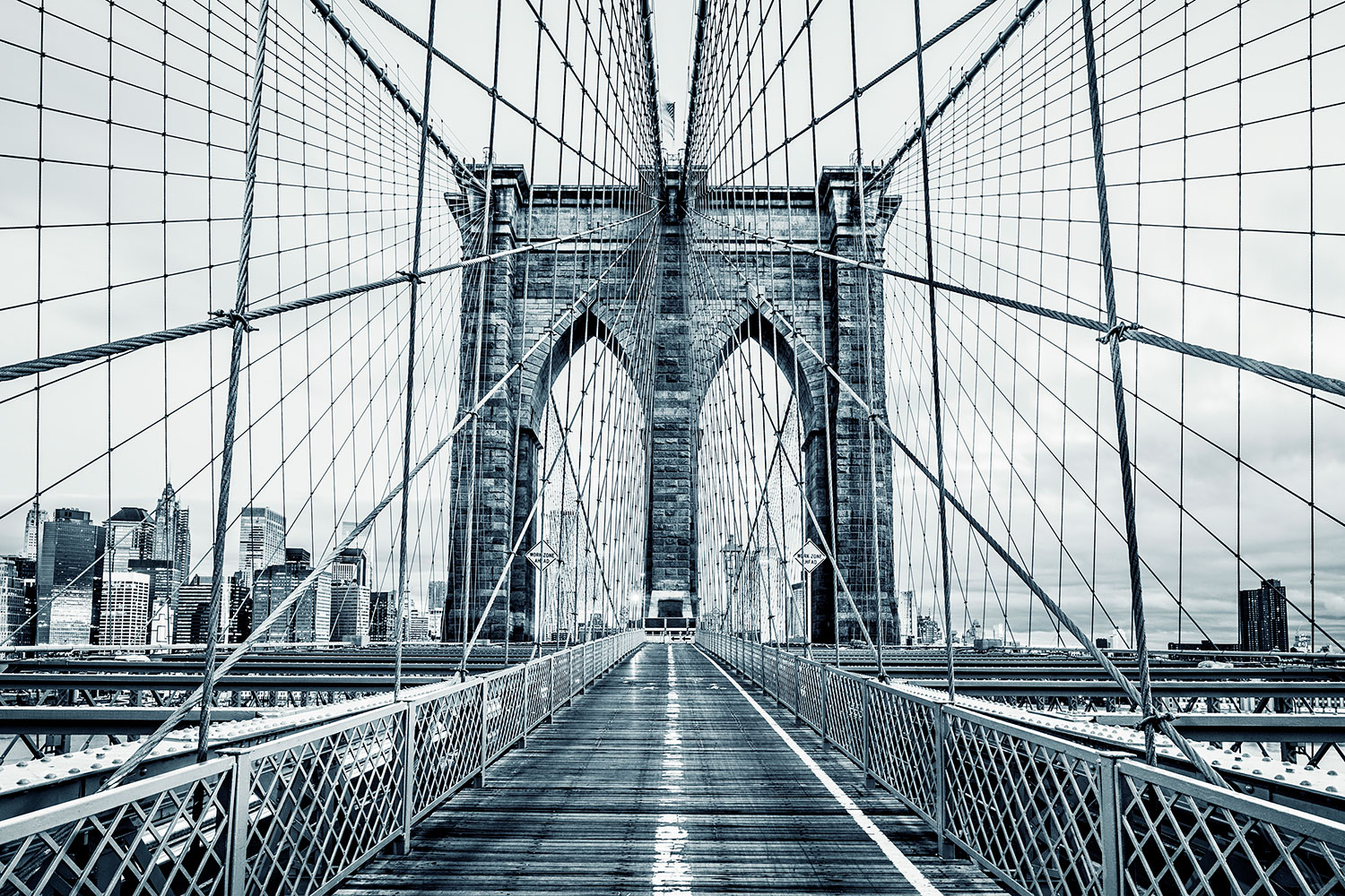 Fotomurales: Atravesando el Puente de Brooklyn