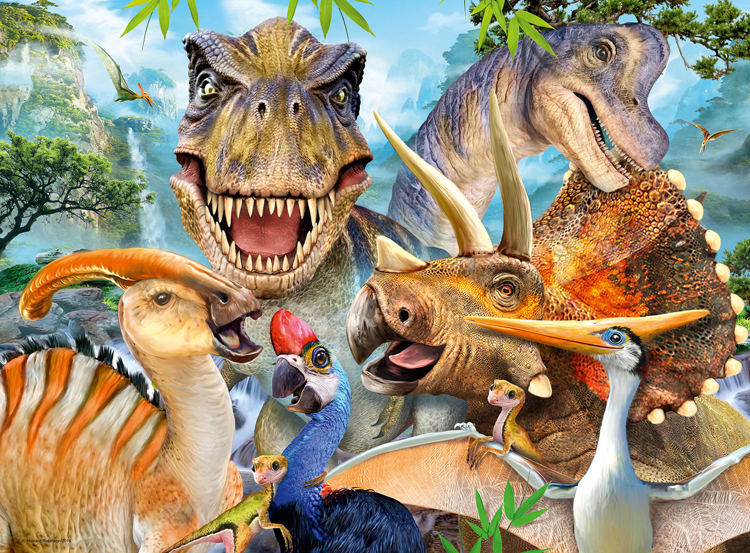 Fotomurales: Dinosaurios del Mesozoico