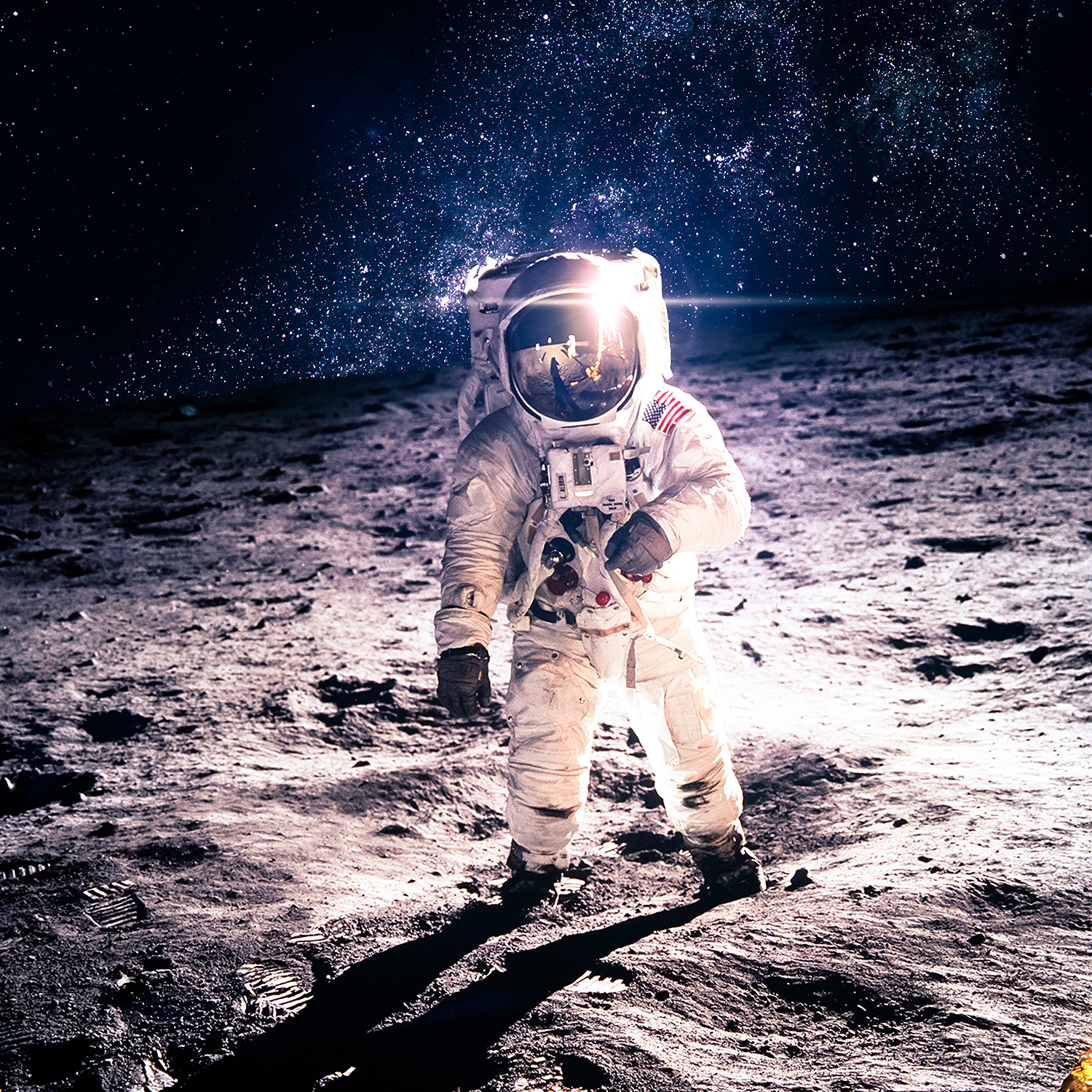 Fotomurales: Armstrong en la luna