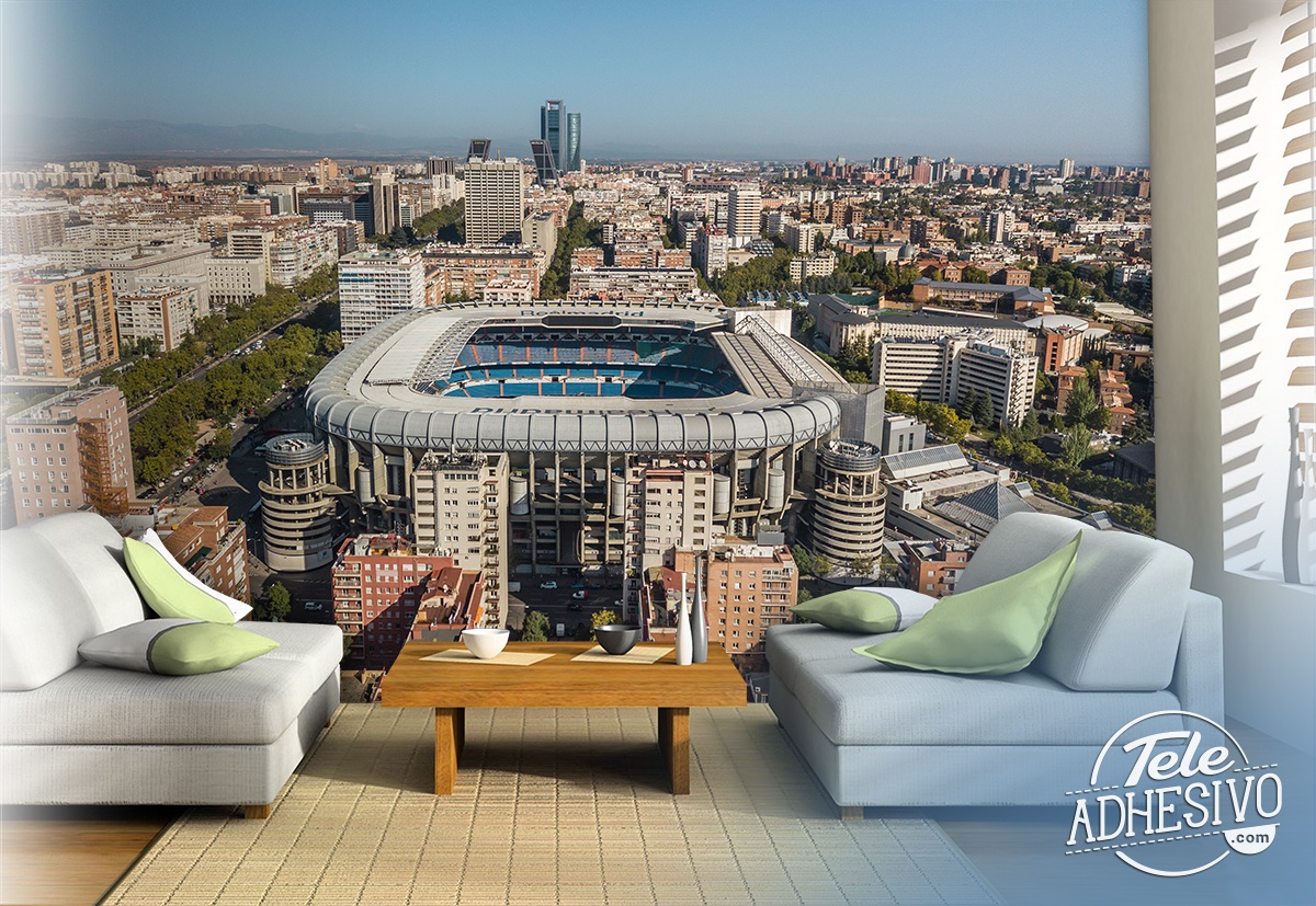 Fotomurales: Vista aérea del Santiago Bernabéu