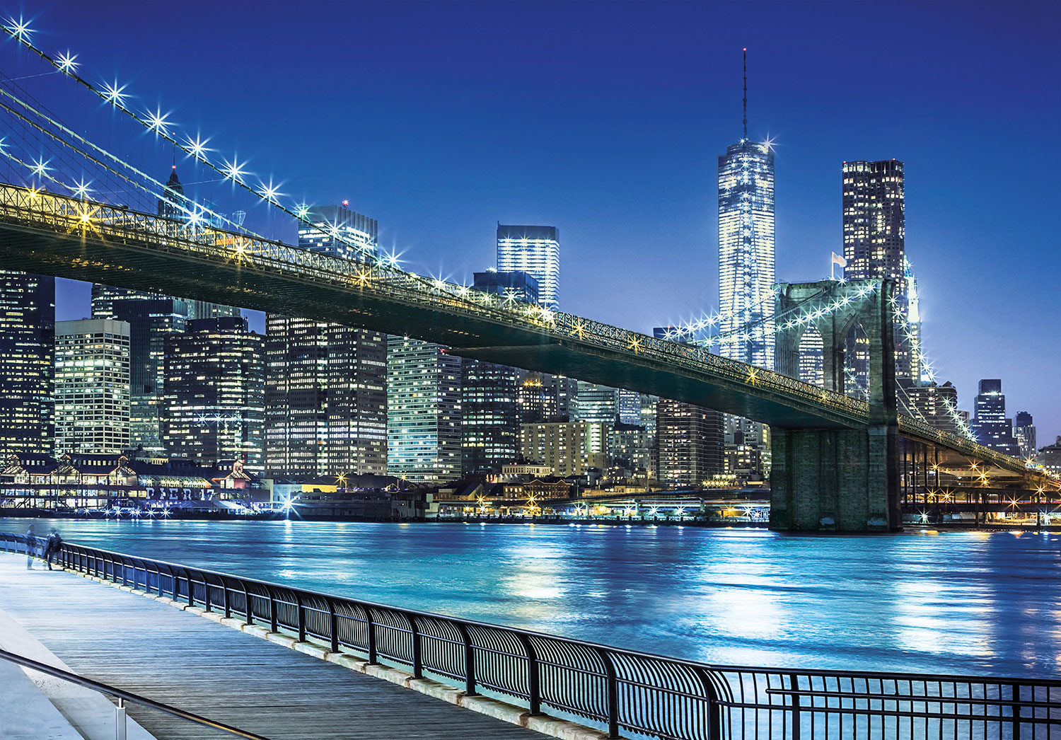 Fotomurales: Noche azul en Manhattan