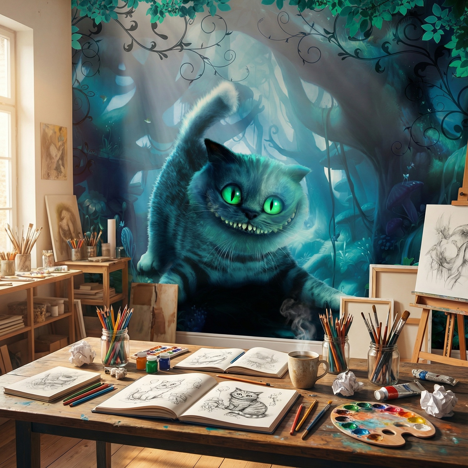 Fotomurales: Gato de Cheshire