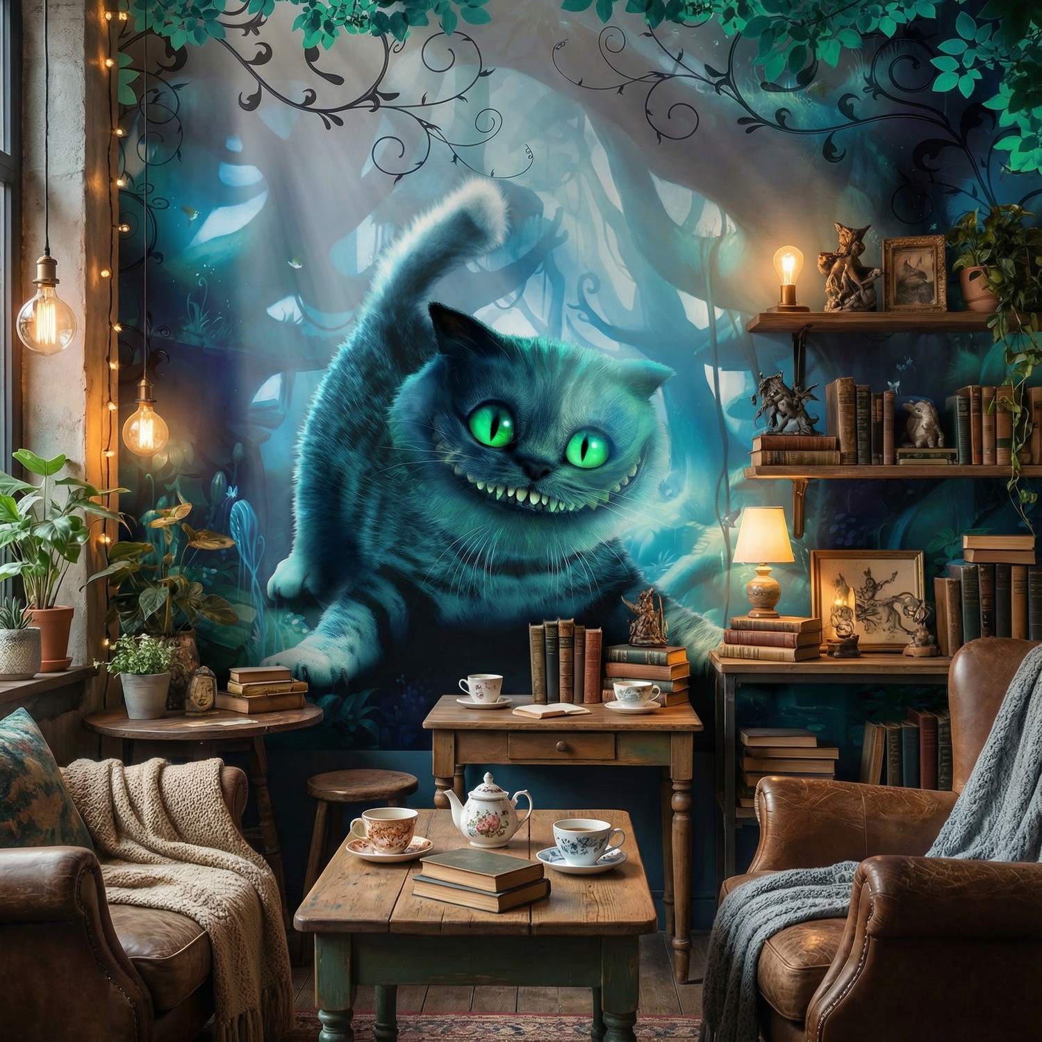 Fotomurales: Gato de Cheshire