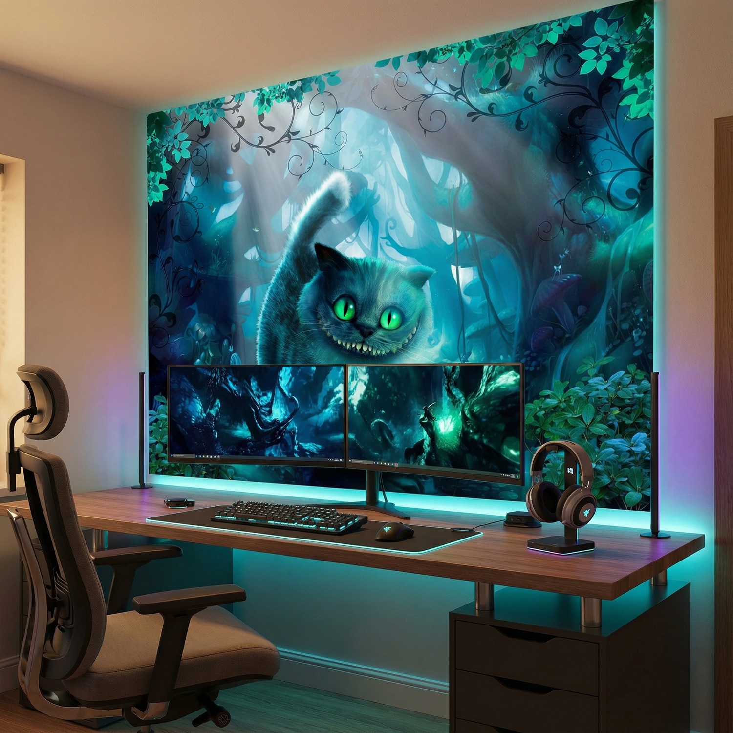 Fotomurales: Gato de Cheshire