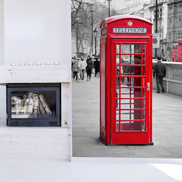 Fotomurales: Cabina telefónica en Oxford Street