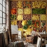 Fotomurales: Collage Pasta italiana 15