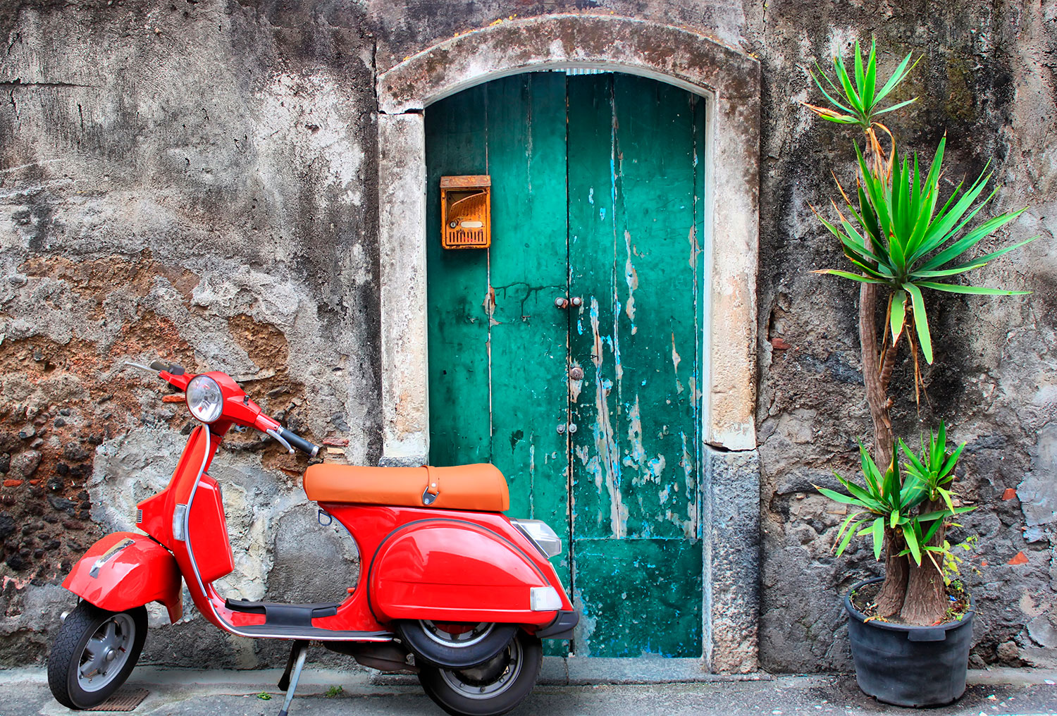 Fotomurales: Ruta italiana en Vespa