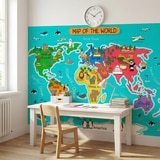 Fotomurales: Mapa del mundo infantil 12