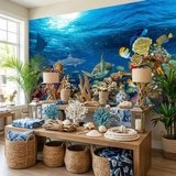 Fotomurales: Tortuga en las corrientes marinas 19