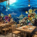 Fotomurales: Tortuga en las corrientes marinas 8