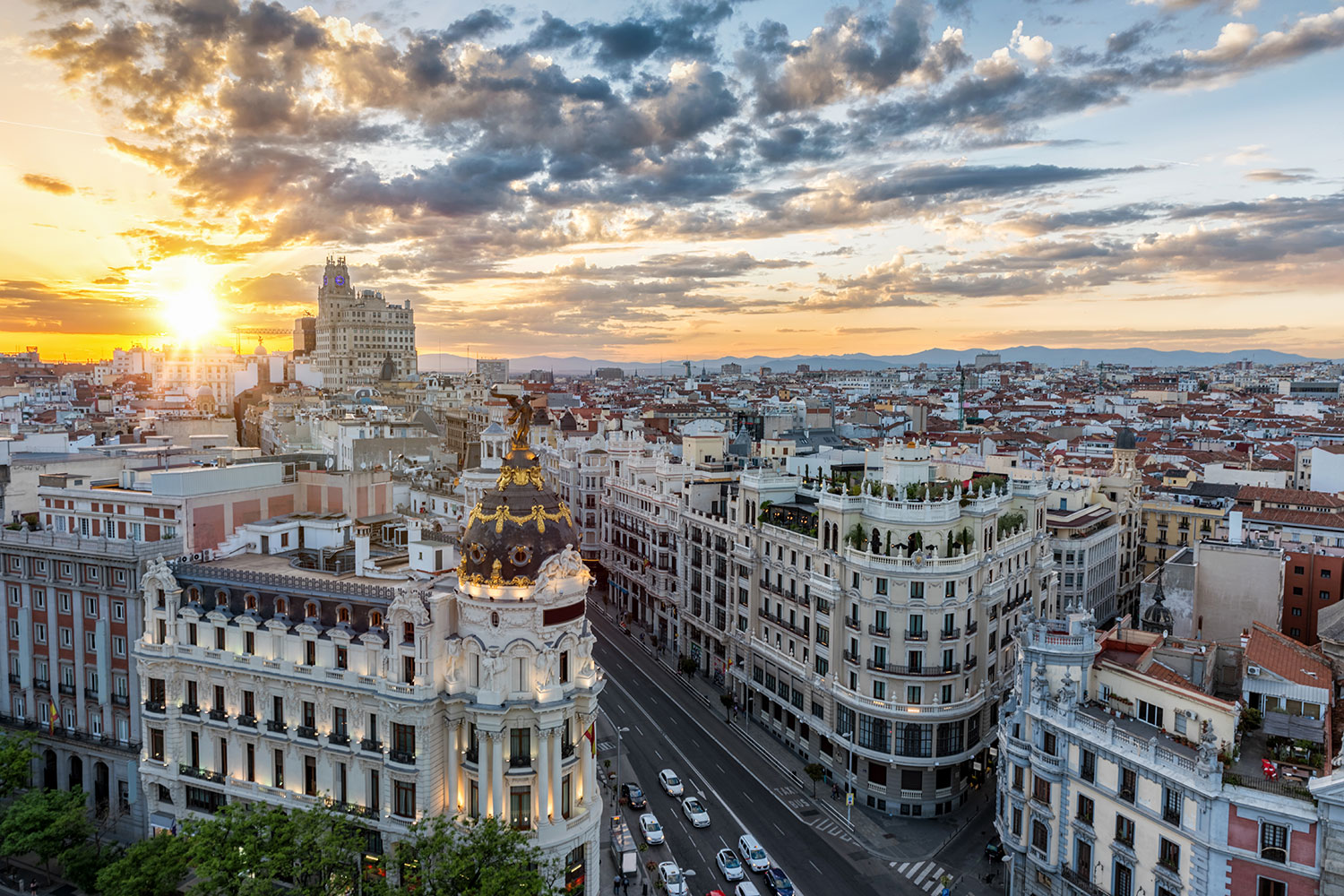 Fotomurales: Gran v&iacute;a madrile&ntilde;a