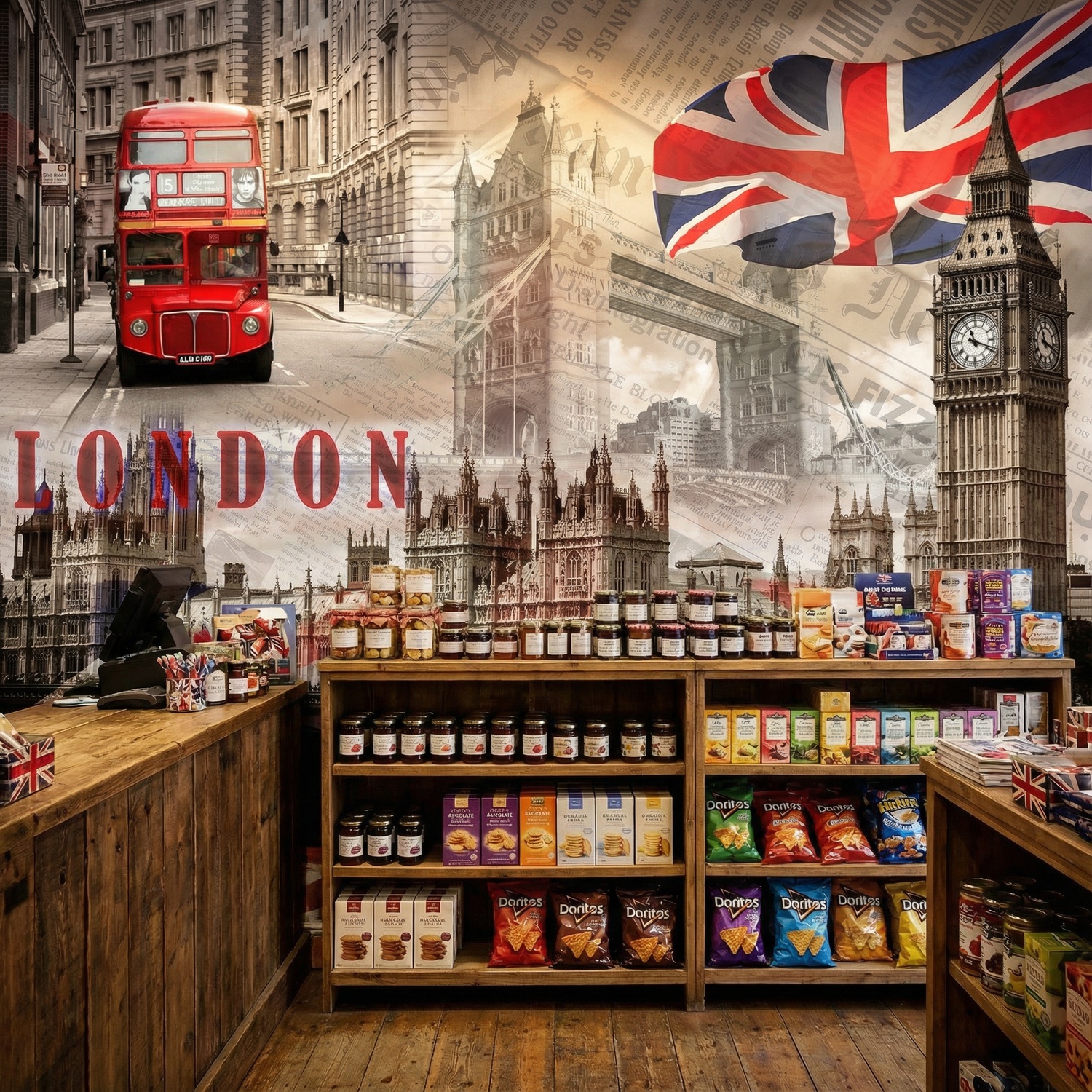 Fotomurales: Collage Palacio de Westminster