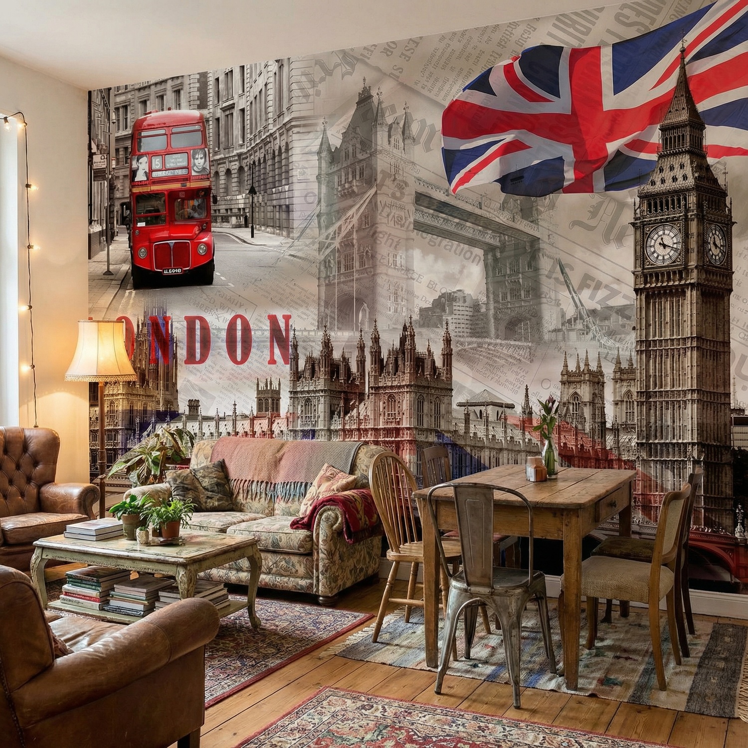 Fotomurales: Collage Palacio de Westminster