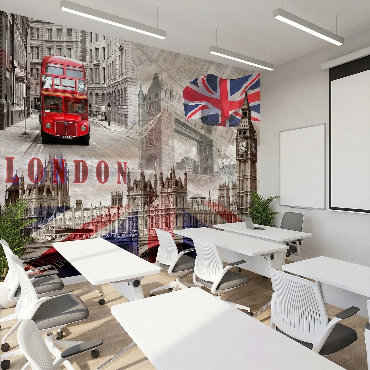 Fotomurales: Collage Palacio de Westminster