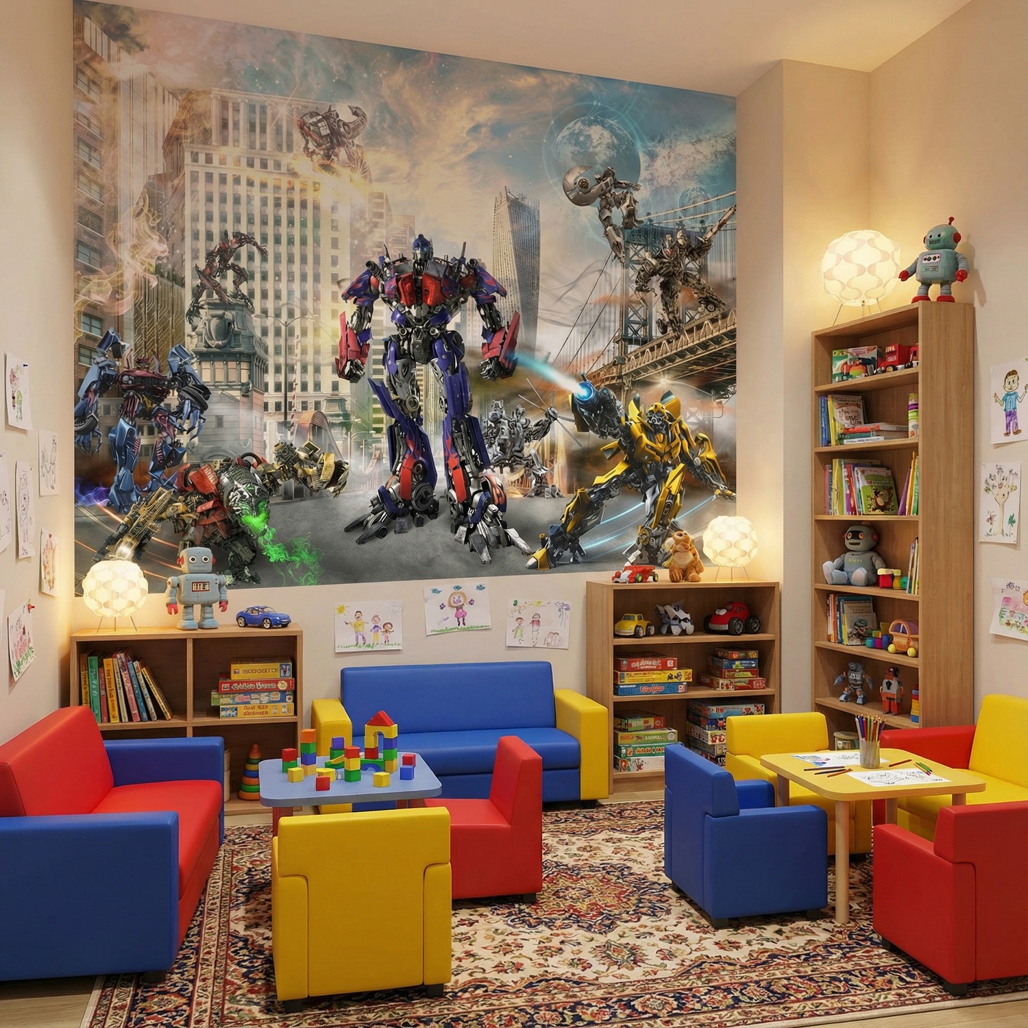 Fotomurales: Transformers en acci&oacute;n