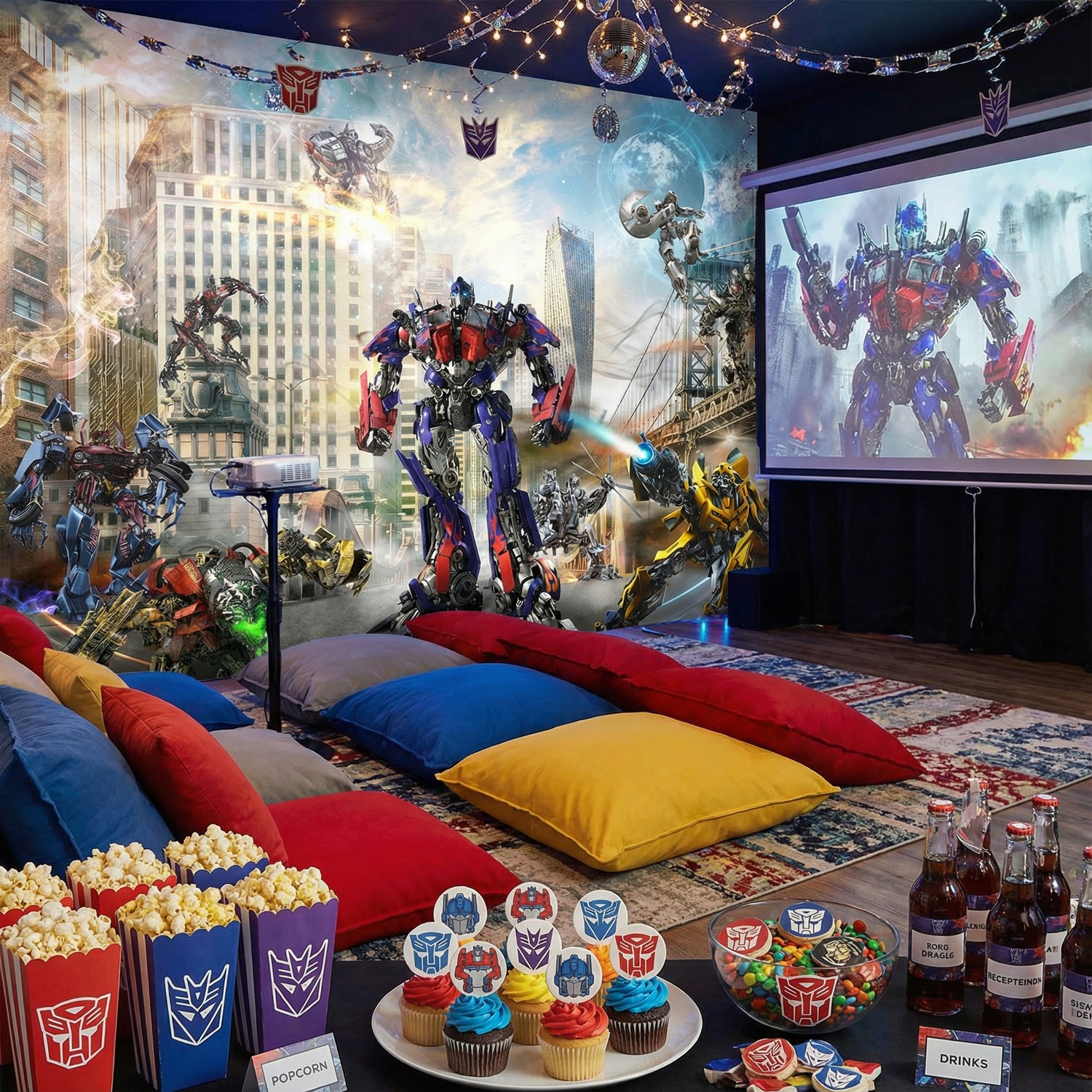 Fotomurales: Transformers en acci&oacute;n