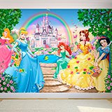 Fotomurales: Princesas y castillo Disney 2
