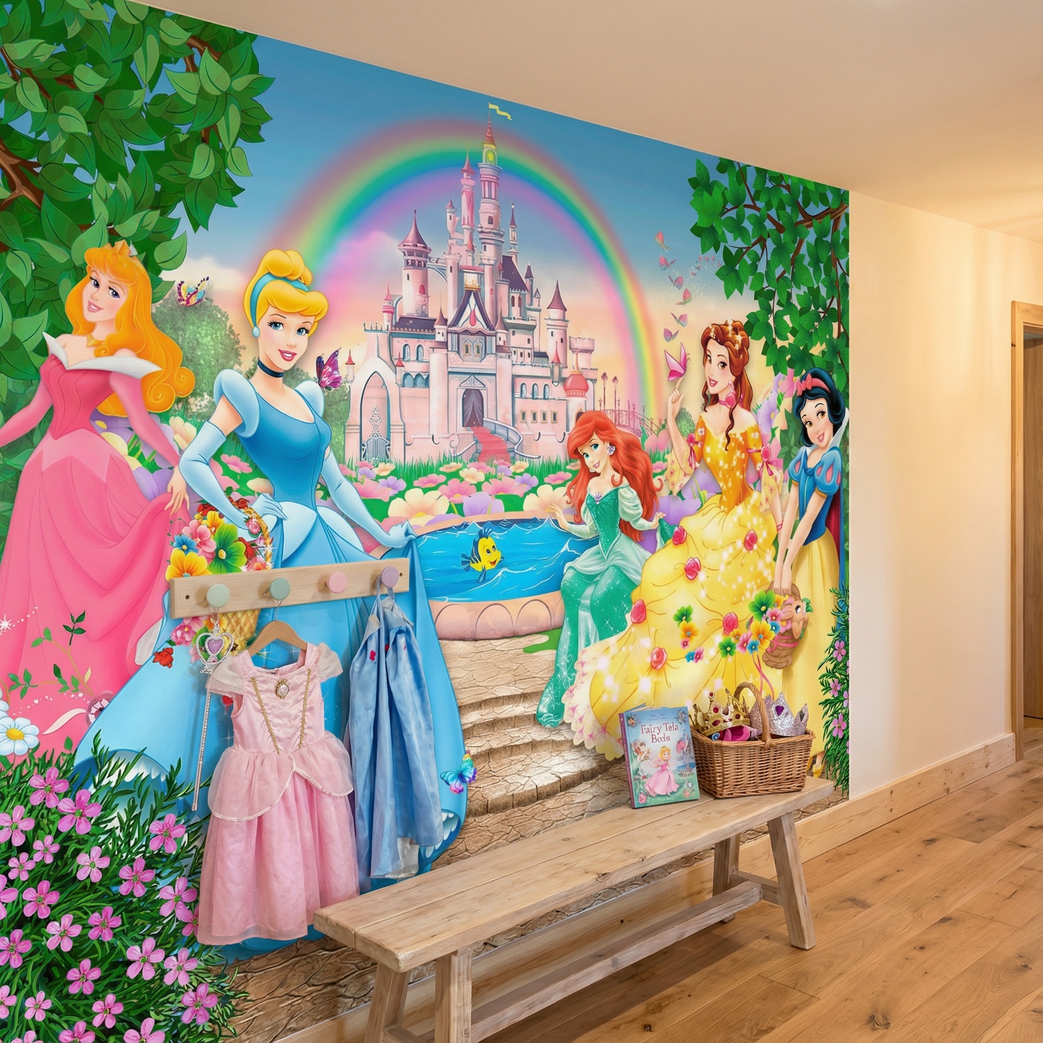 Fotomurales: Princesas y castillo Disney