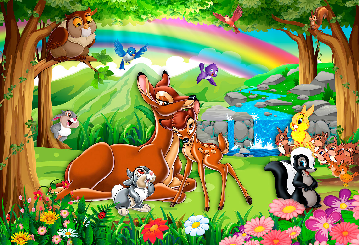 Fotomurales: Bambi en el bosque