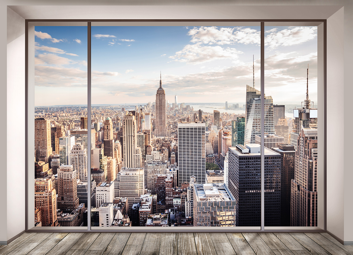 Fotomurales: Vista de Nueva York desde una habitaci&oacute;n