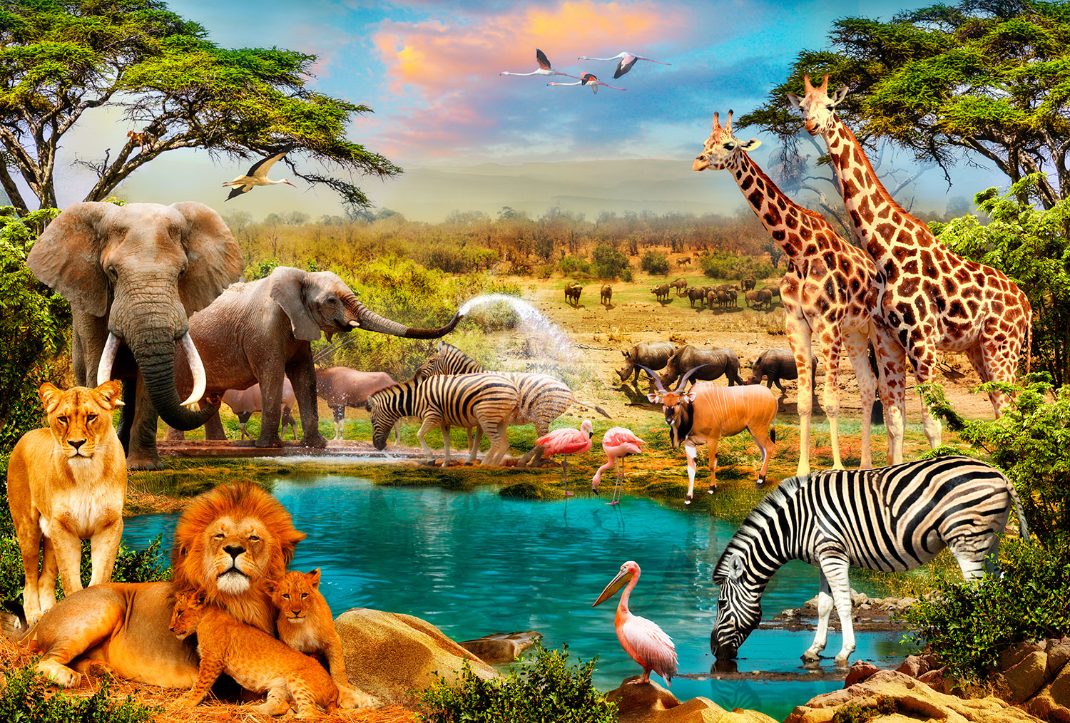 Fotomurales: Animales de la S&aacute;bana