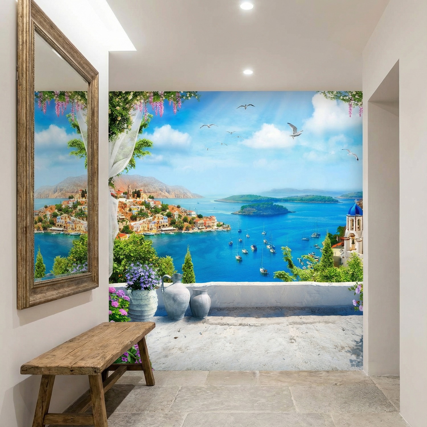 Fotomurales: Balc&oacute;n al Egeo