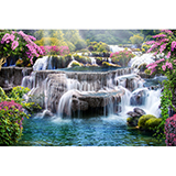 Fotomurales: Jard&iacute;n de grandes cascadas