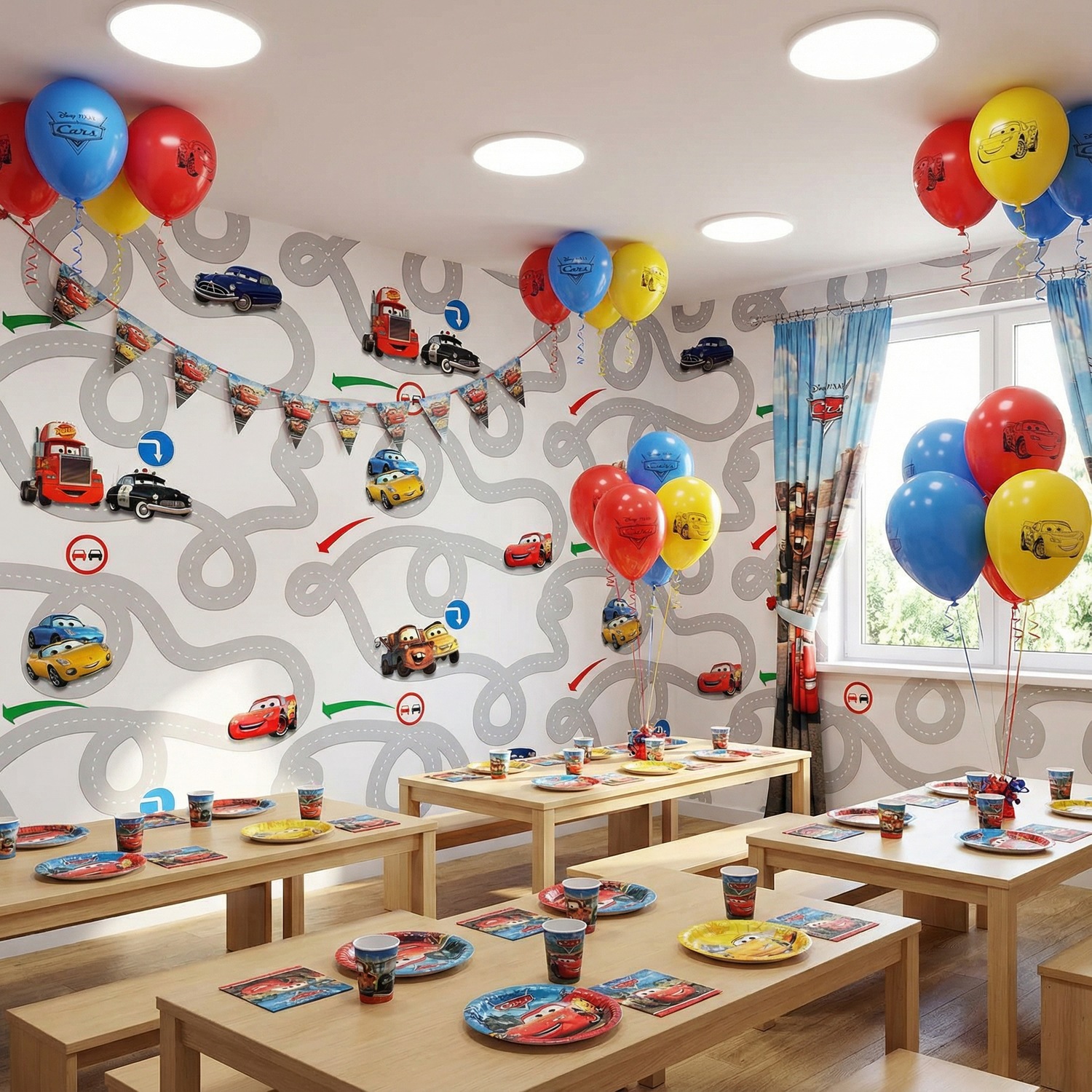 Fotomurales: Circuito de Cars, Disney