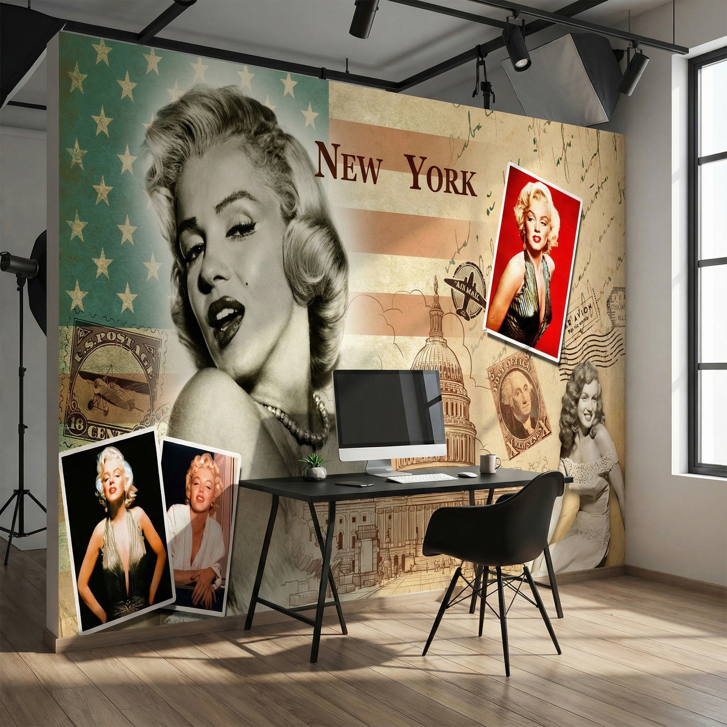Fotomurales: Collage Marilyn Monroe