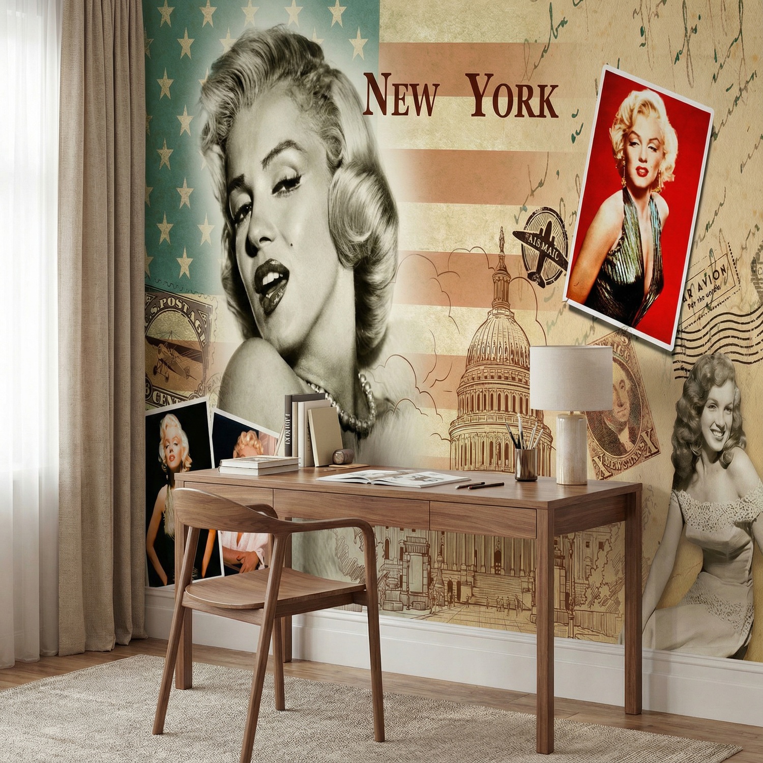 Fotomurales: Collage Marilyn Monroe
