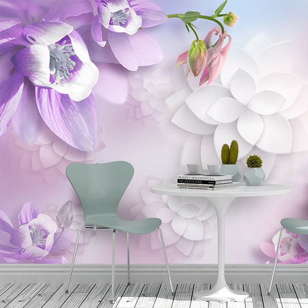Fotomurales: Flores violetas