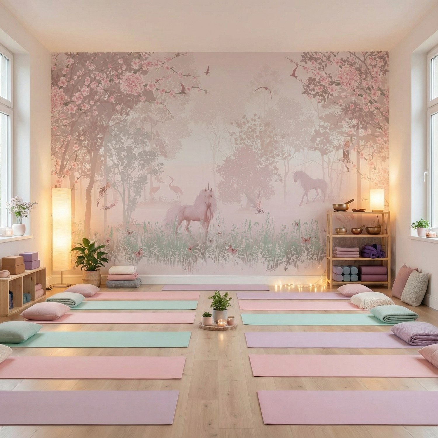 Fotomurales: Unicornio en el bosque 