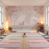 Fotomurales: Unicornio en el bosque  8