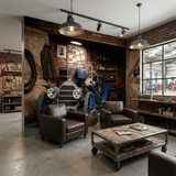 Fotomurales: Coche antiguo en el garaje 3