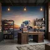 Fotomurales: Cami&oacute;n por la carretera 11