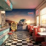 Fotomurales: Cami&oacute;n por la carretera 8