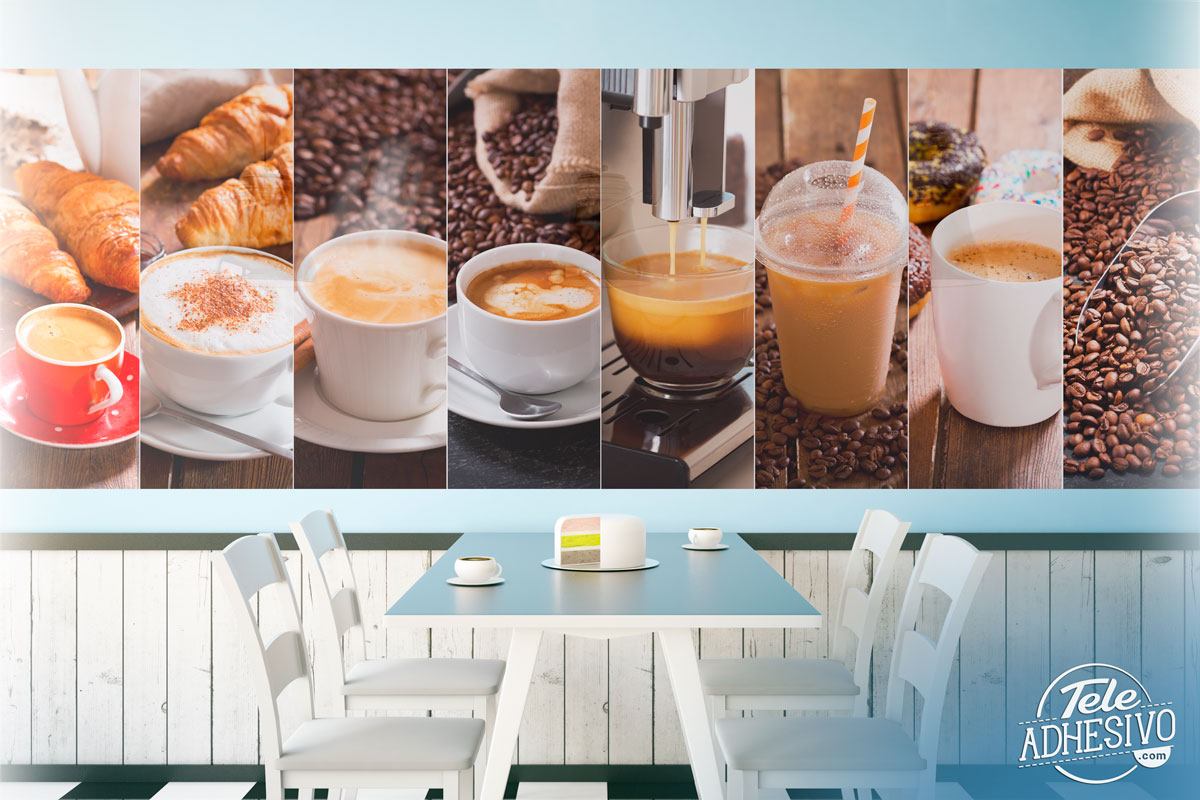 Fotomurales: Collage café y desayuno