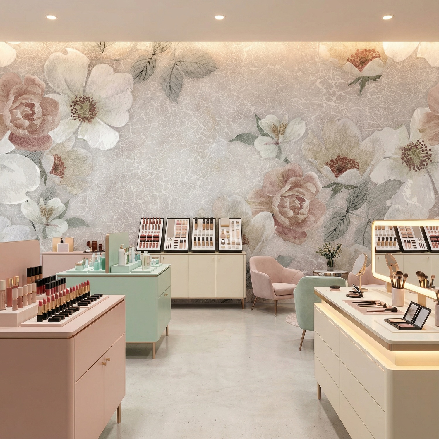 Fotomurales: Estampado floral