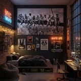 Fotomurales: Obreros en la viga 12