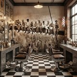 Fotomurales: Obreros en la viga 6