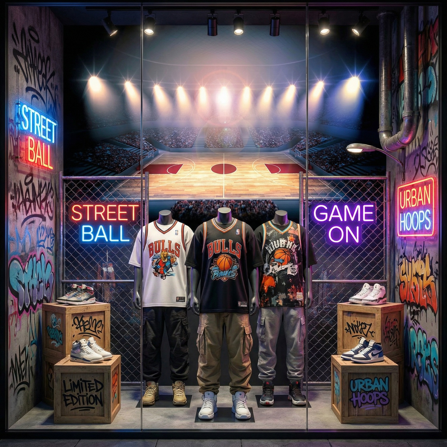 Fotomurales: Cancha de basket