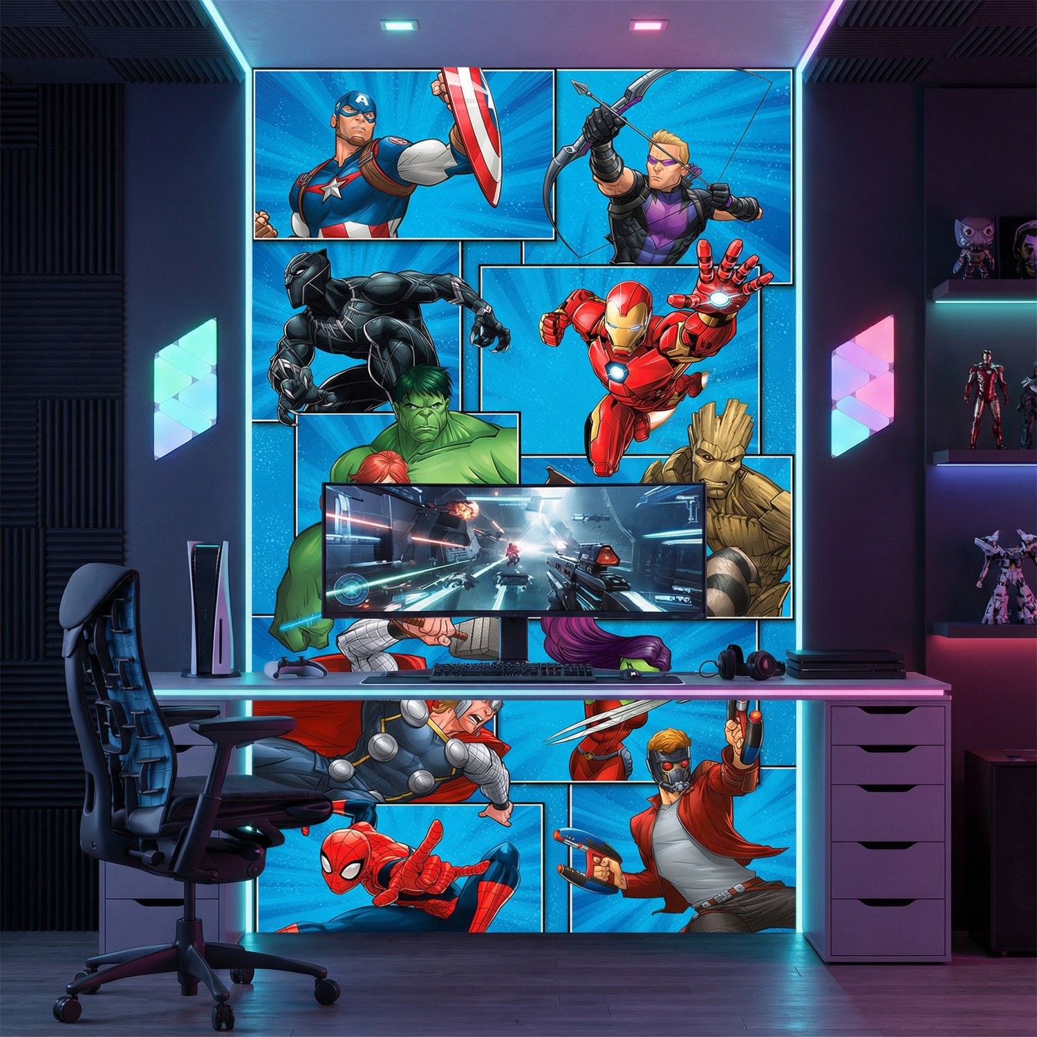 Fotomurales: Vi&ntilde;etas Vengadores