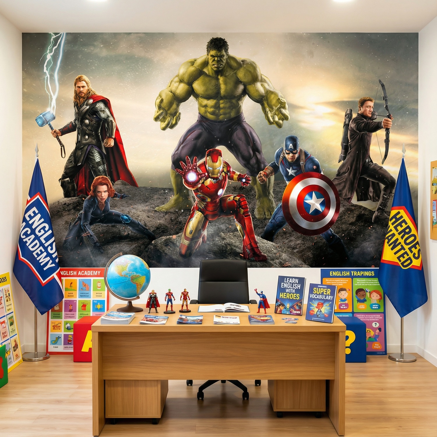 Fotomurales: Vengadores Preparados para la Batalla