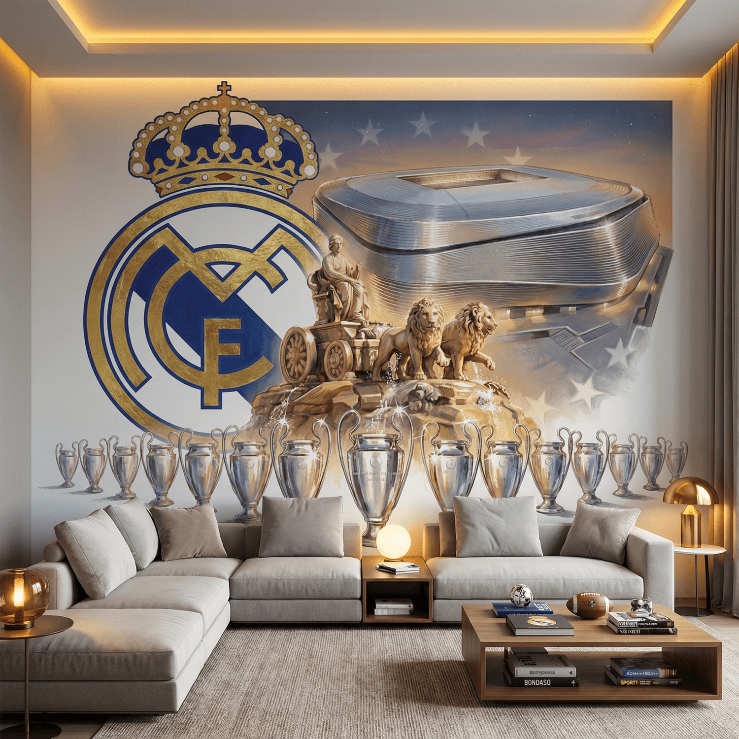 Fotomurales: Fotomural Real Madrid 15 Champions