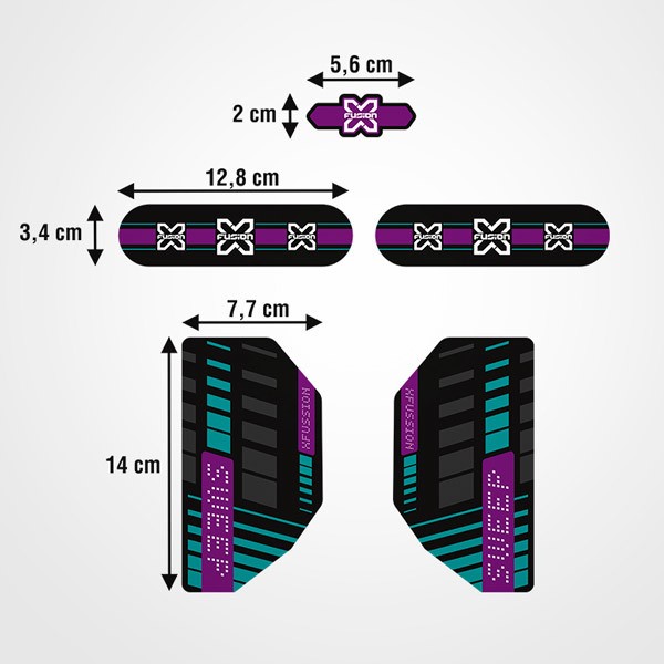 Pegatinas: Kit Horquillas bicicleta X Fussion Sweep